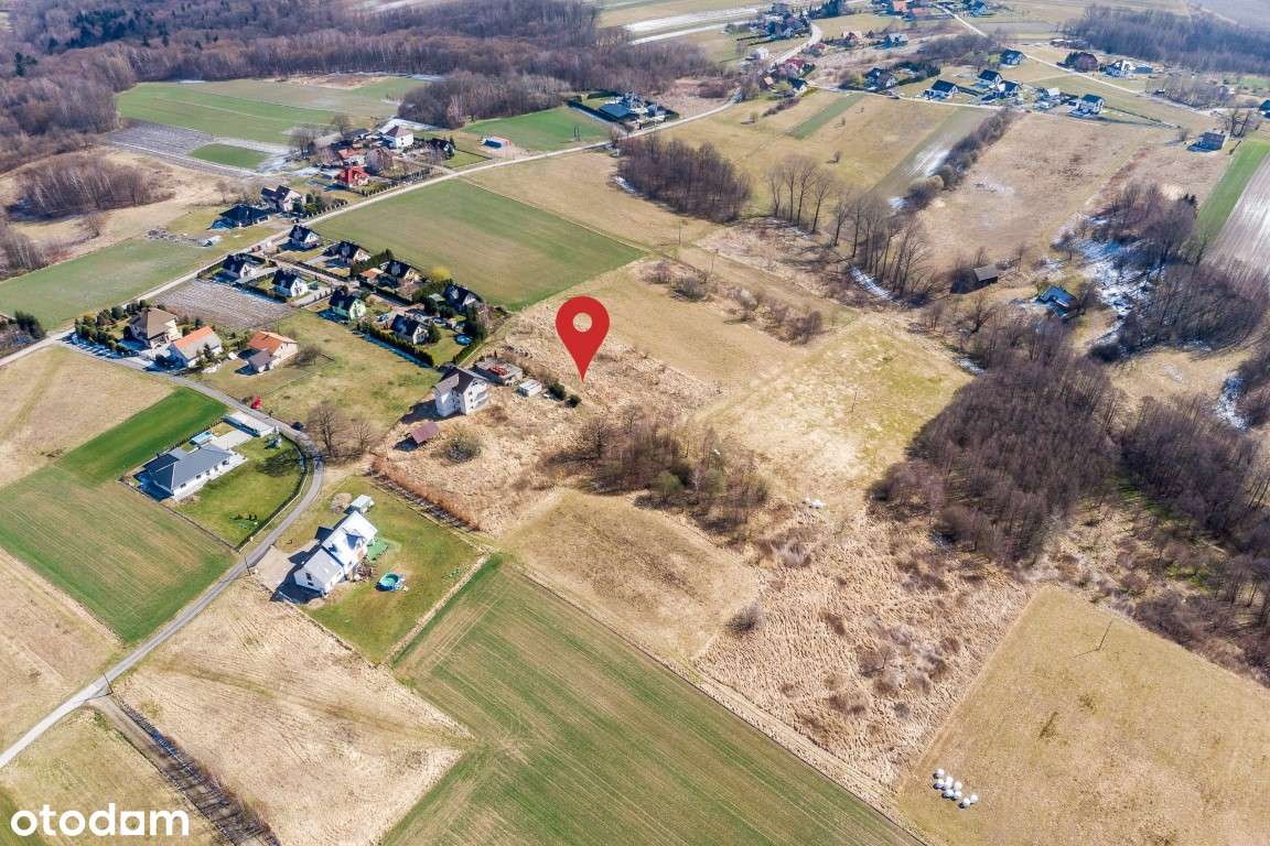 PnB, media, PUM 4864 m² – 1,59ha pod 37 domów, Przytkowice, na wzgórzu-19