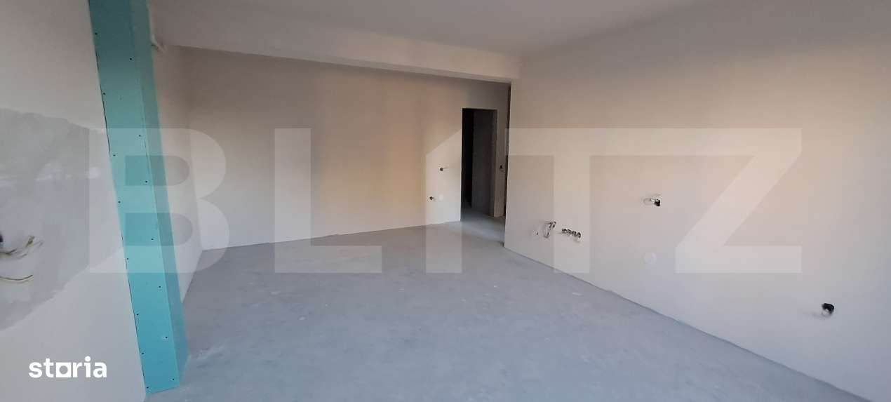 Apartament cu 2 camere, semifinisat, bloc nou, etaj 1/4, parcare, zona - Imagine principală: 2/8