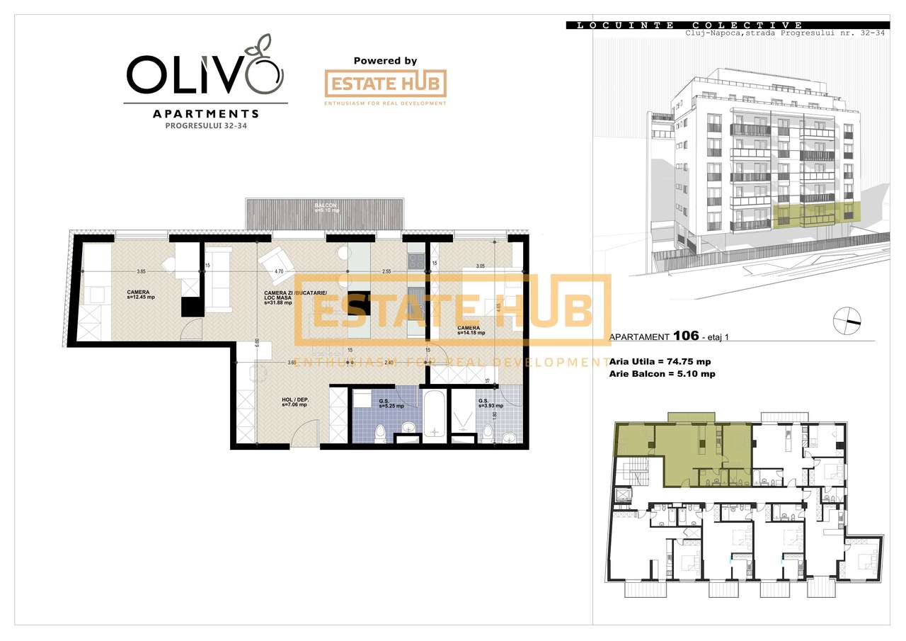 Direct de la dezvoltator- 3 camere langa Iulius Mall - Imagine principală: 5/5