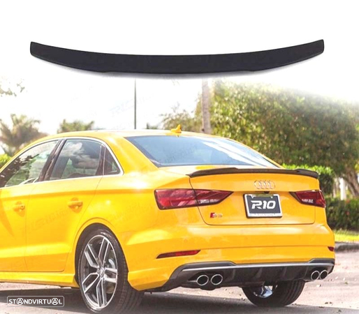 AILERON SPOILER TRASEIRO PARA AUDI A3 8V 12- SEDAN LOOK S3 - 1