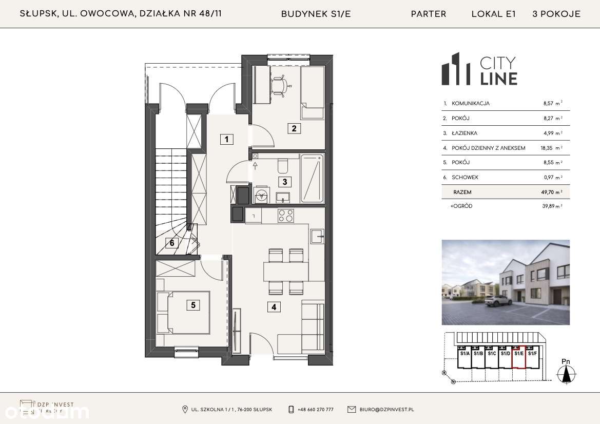 3 pokoje z ogrodem w inwestycji CITY LINE / Bezczynszowe! Schowek!-9