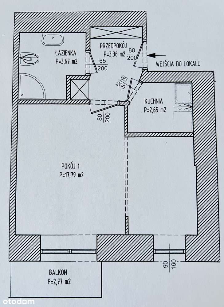 Okazja inwestycyjna:Kawalerka z osobną sypialnią i BALKONEM# KAMIENICA-15