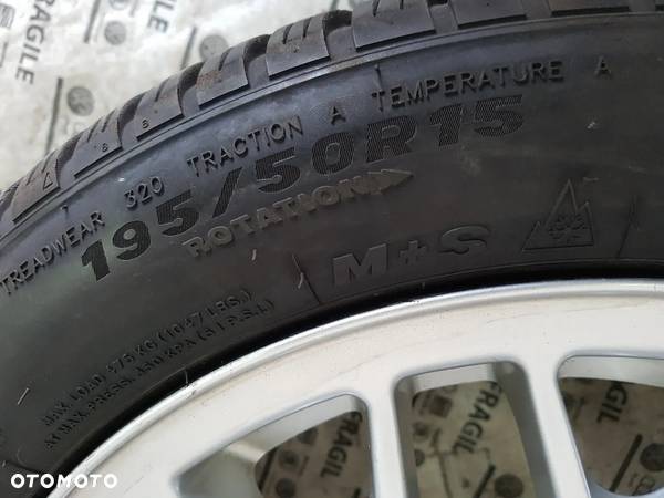 KOŁA VOLKSWAGEN OE 1H0 BBS 6X15 ET45  4X100  195/50R15 - 9