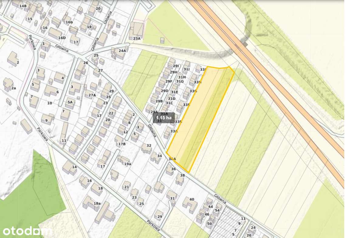 Ślęza 10613m2 budowlana pod zabudowę mieszkaniową lub usługową - Pełny obrazek: 5/10
