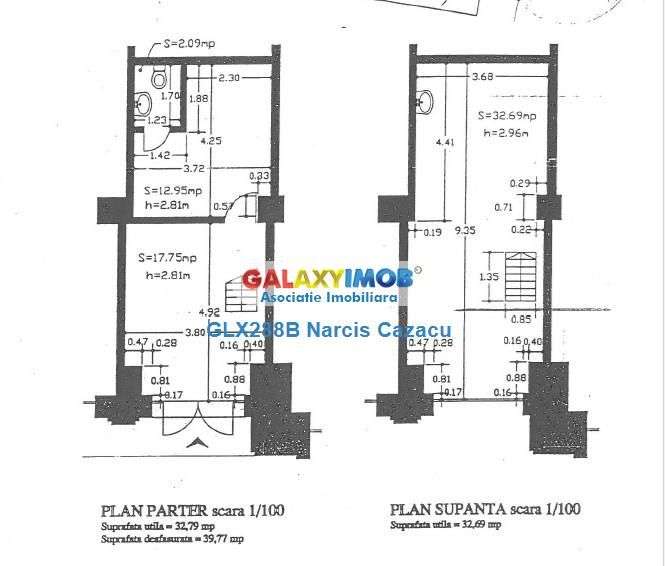 Decebal Spatiu comercial de vanzare parter 30 mp etaj 28 mp - Imagine principală: 4/11