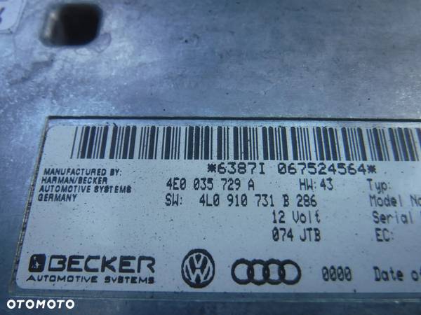 Audi Q7 4L  A8 A6 modul sterownik  imm 4L0910731B 4E0035729A - 2