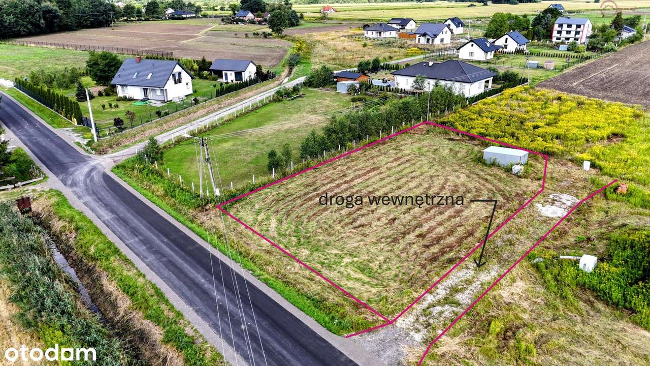Piękna działka budowlana pod zabudowę domu jednorodzinnego z WZ