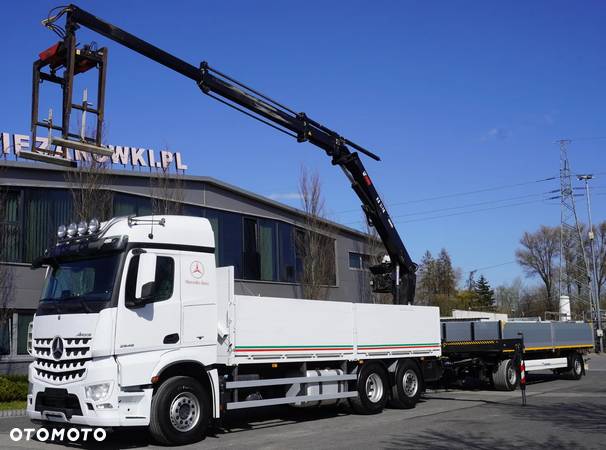 Mercedes-Benz Arocs 6×2 2545 HDS HIAB 177 K PRO/HIPRO / oś skrętna i podnoszona - 1