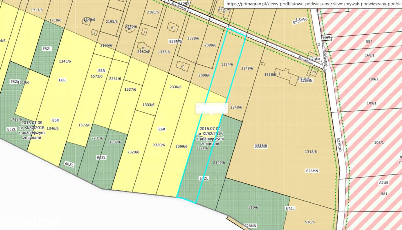 OKAZJA!! RUDZICZKA 7420 m2, granica Lasu, Baraniok-3