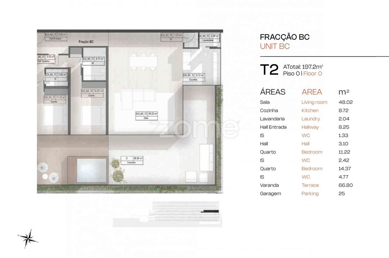 T2 | Terraço com Piscina Privada | Vista Rio Douro - Grande imagem: 5/31
