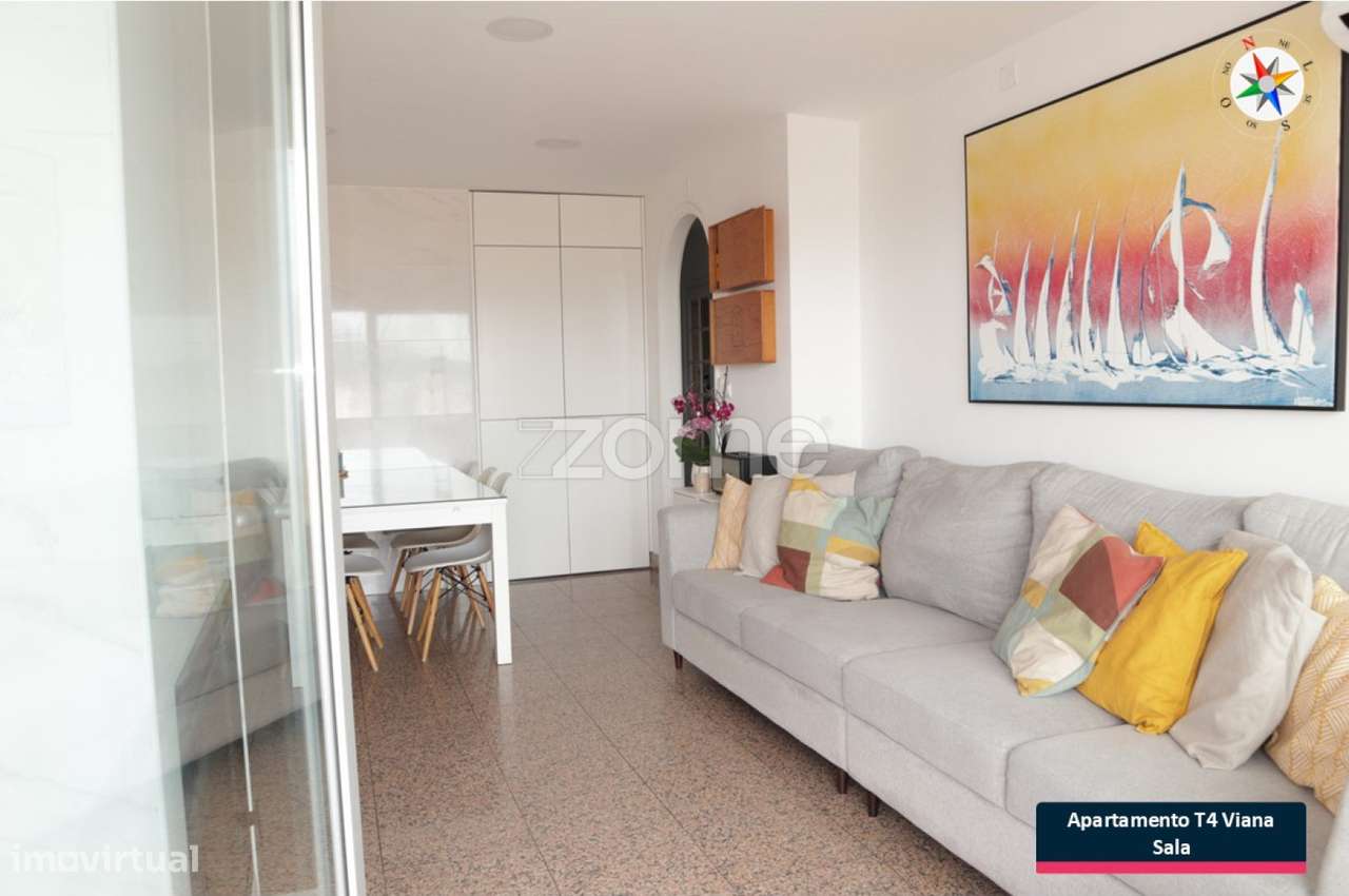 Apartamento T4 Duplex Abelheira, Terraço, Equipado e Mobilado - Grande imagem: 5/21