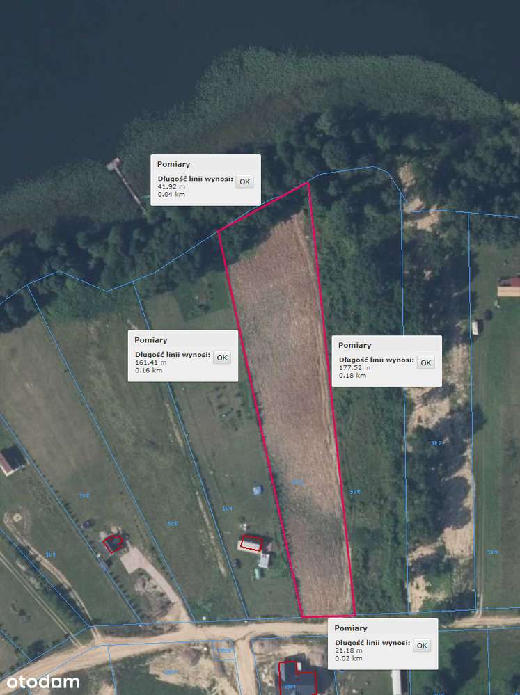 Działka budowlana z własną linią brzegową Mazury - Pełny obrazek: 4/4
