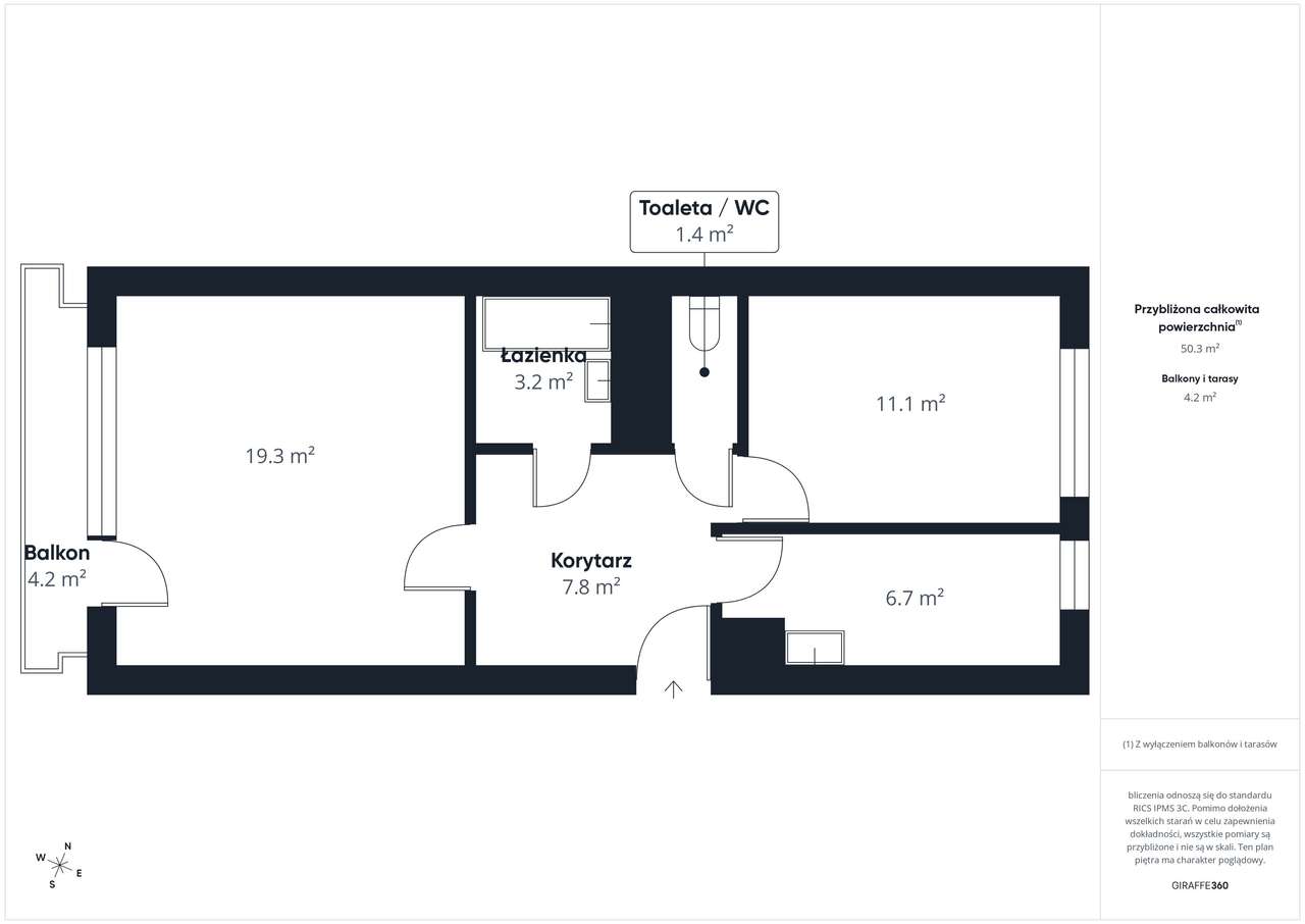 Sosnowiec Naftowa 2 Pokoje 50m + Balkon 2 Piętro z 8 Winda Od 1 Piętra-19