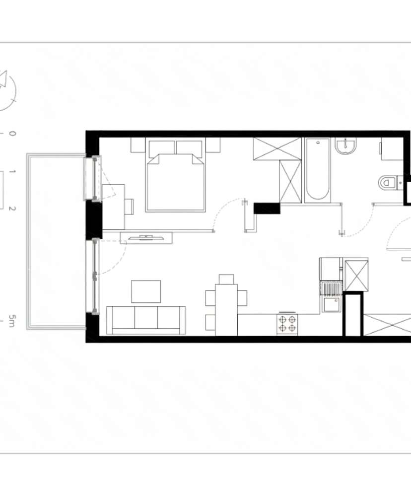 Mieszkanie 2 pokoje 15 Minut od centrum!! BEZ PROWIZJI! GARAŻ W CENIE!-1