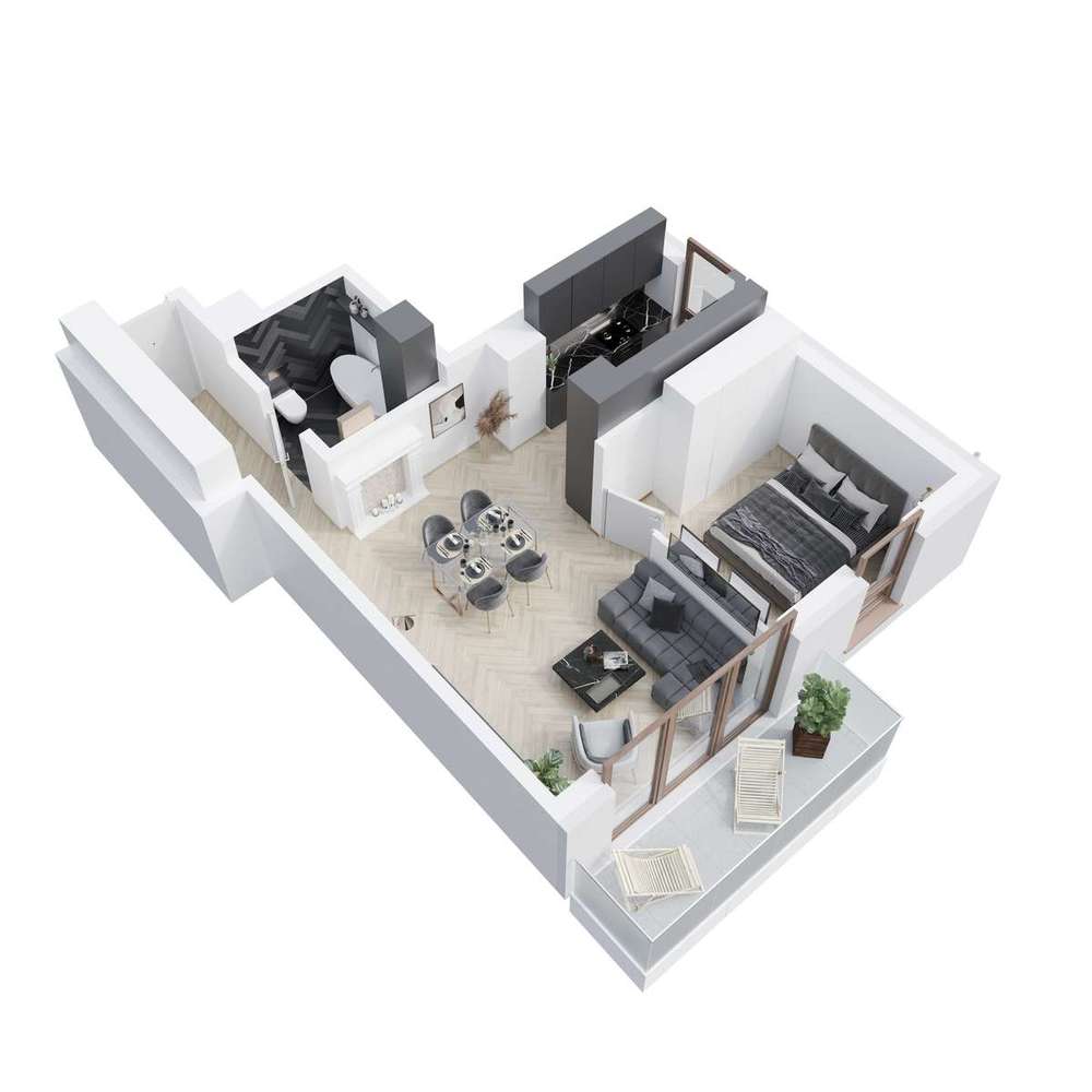 Mieszkanie z oddzielną kuchnią, ODBIÓR I kw. 2027 r. - Pełny obrazek: 3/19