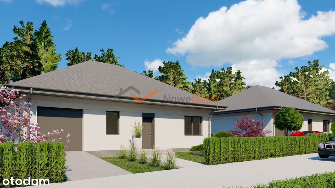 CENA PROMOCYJNA! Parterowy Dom PRZY LESIE w Buku DUŻA DZIAŁKA 0% prow.-3