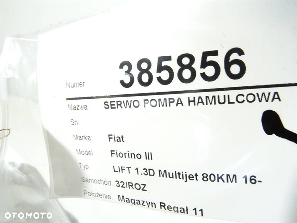SERWO POMPA HAMULCOWA FIAT FIORINO Nadwozie pełne/minivan (225_) 2007 - 2022 1.3 D Multijet - 7