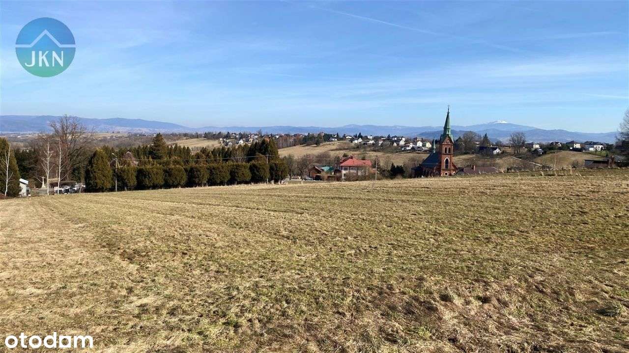 Widokowa działka u podnóża Skrzycznego w Lipowej !-7