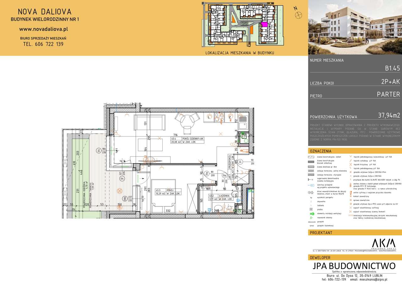 Nova Daliova | mieszkanie 2-pok. | B1.45 - Pełny obrazek: 2/9