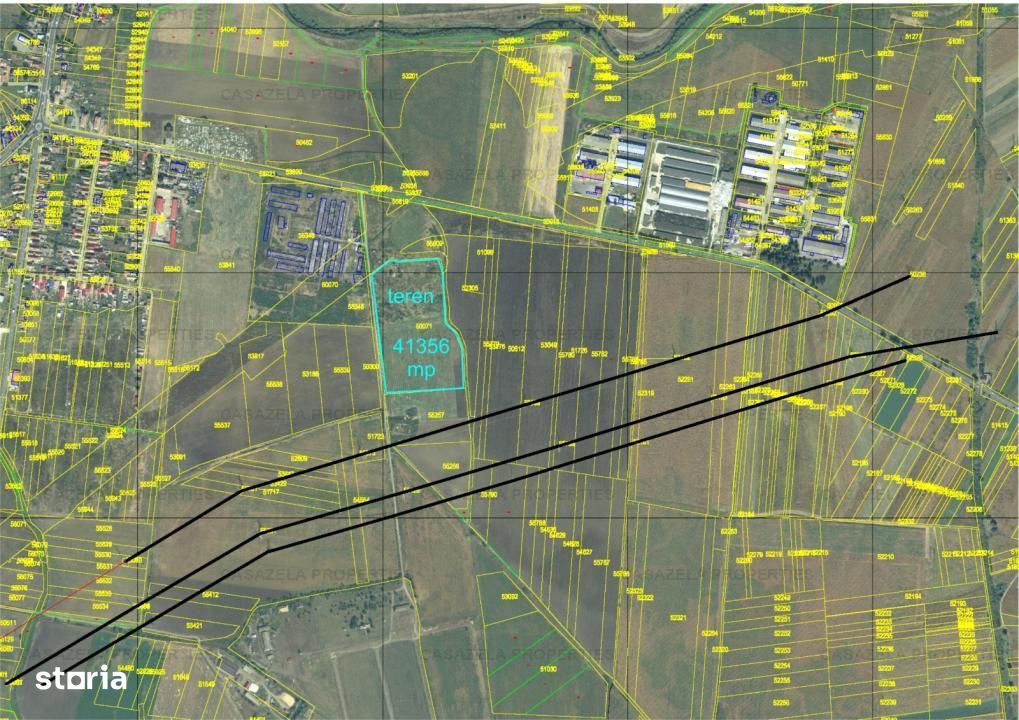 De vanzare teren extravilan de 41.356 mp in Ungheni, Mures