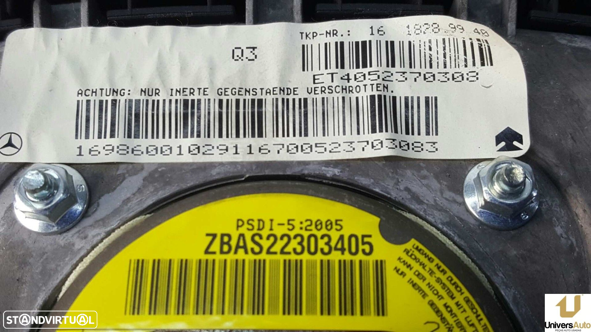 AIRBAG FRENTE ESQUERDO MERCEDES CLASE A (W169) A 180 CDI (169.007) - 4