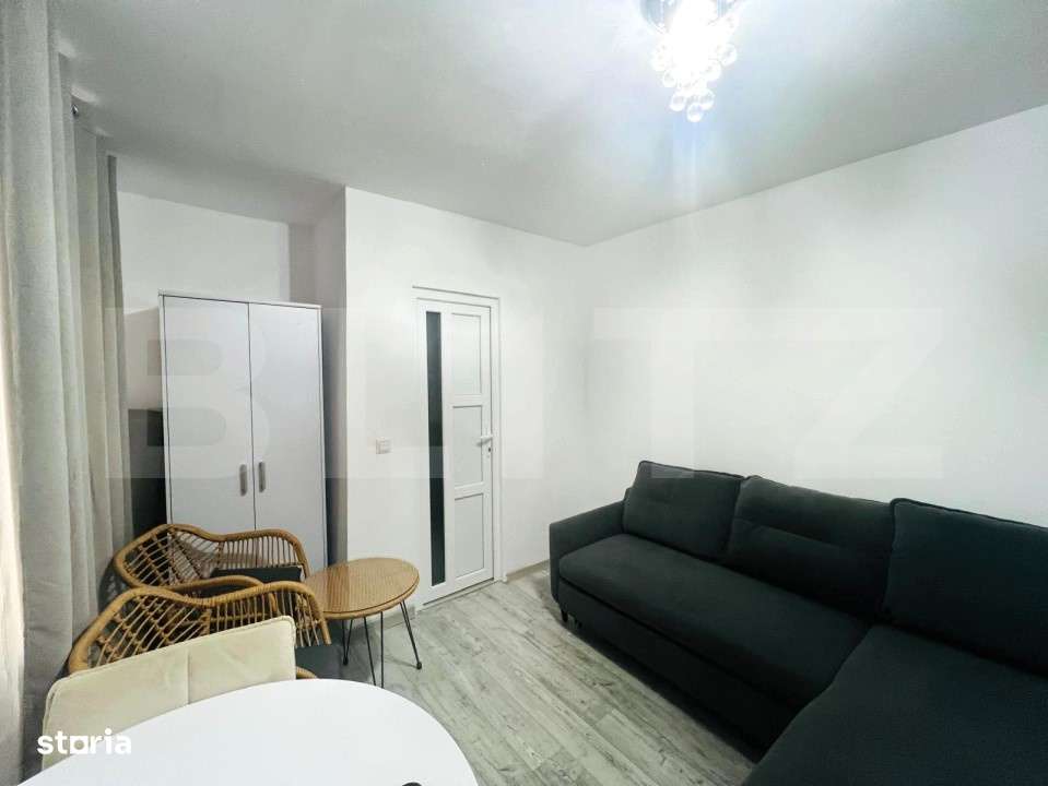 Garsoniera in centrul Clujului, 19 mp, 15 mp terasa, zona strazii Bari - Imagine principală: 5/8