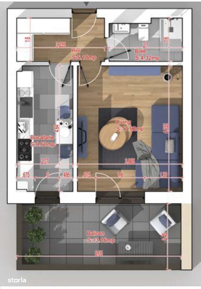 Garsoniera zona Titan / Ozana / Rossa Residence, mobilata, comision 0%-10