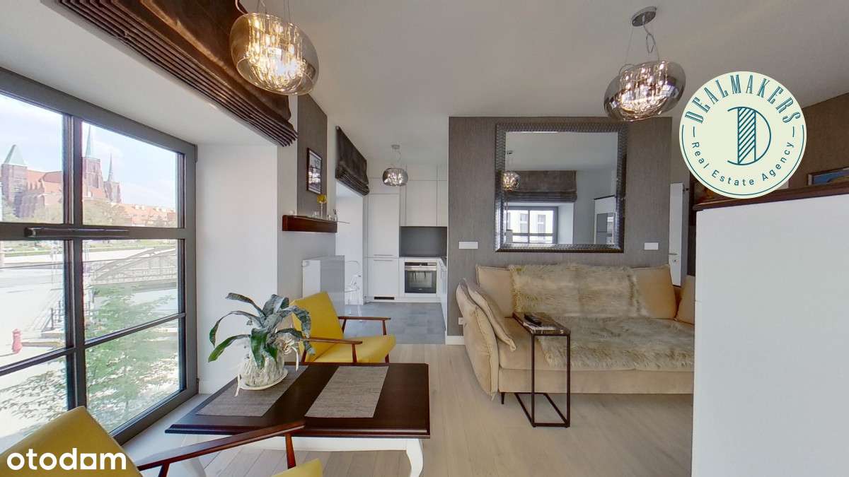 Studio w Młynie Maria z widokiem na Ostrów Tumski - Pełny obrazek: 4/14