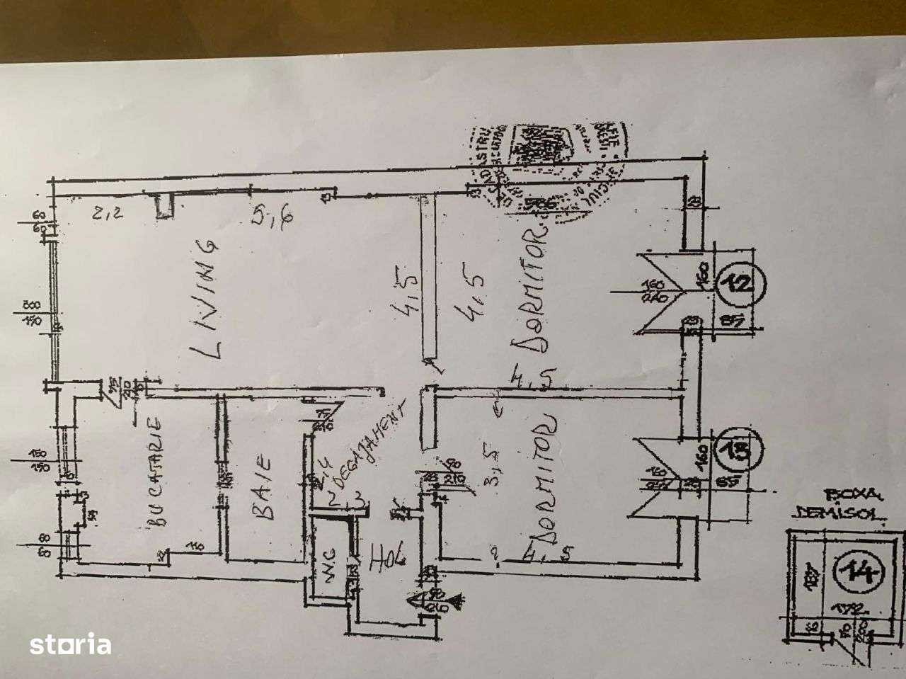 Apartament 3 camere | 100 mp utili | Piata Romana – ASE-11
