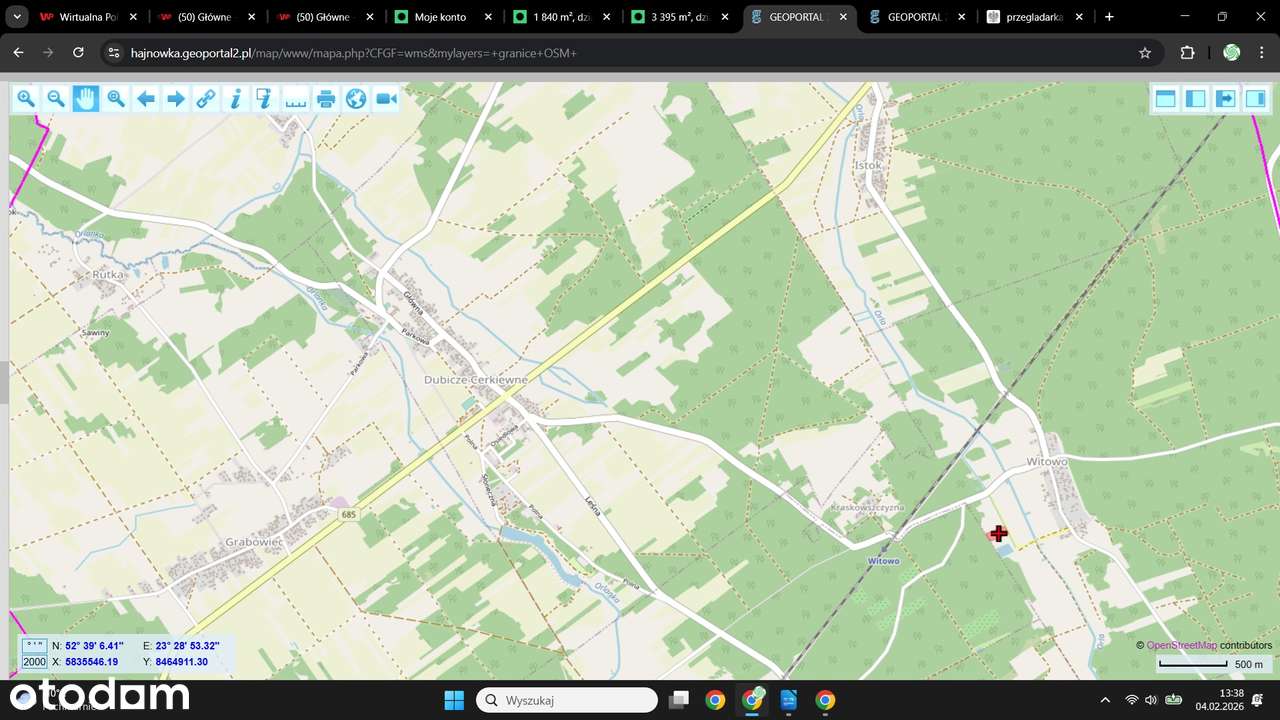 Witowo działka rolna 1,0145 ha, wymiay 66,7x152m-5