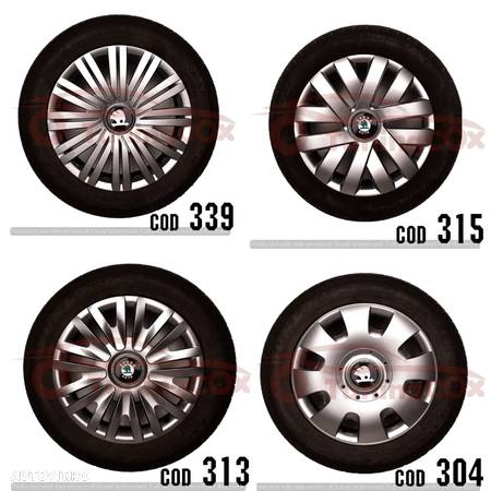 Capace roti R15 SKODA la set de 4 buc,Capace janata aliaj - 1