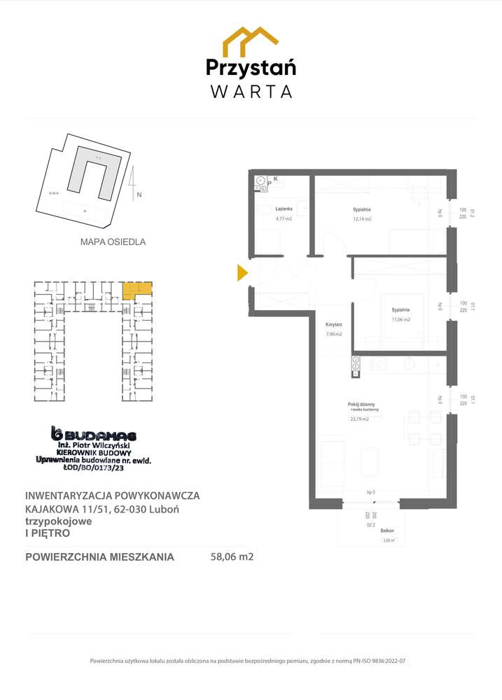 Mieszkanie 3 pok. I piętro. Niski blok. Gratis - m.postojowe. - Pełny obrazek: 2/17