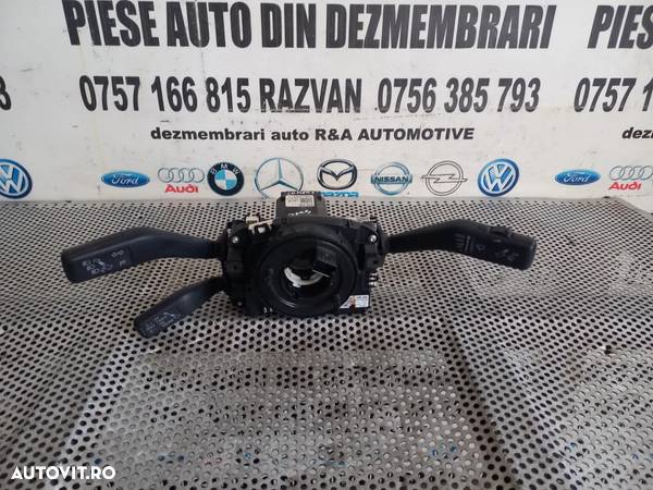 Ansamblu Maneta Semnalizare Stergatoare Spira Spirala Volan Airbag Tempomat Vw Passat B7 An 2011-2012-2013-2014-2015 Cod In Fotografie - Dezmembrari Arad - 1