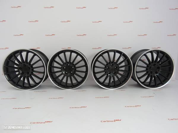 Jantes look Mercedes C63 AMG 19 x  8 et45 +9 et54 5x112 Black - 1