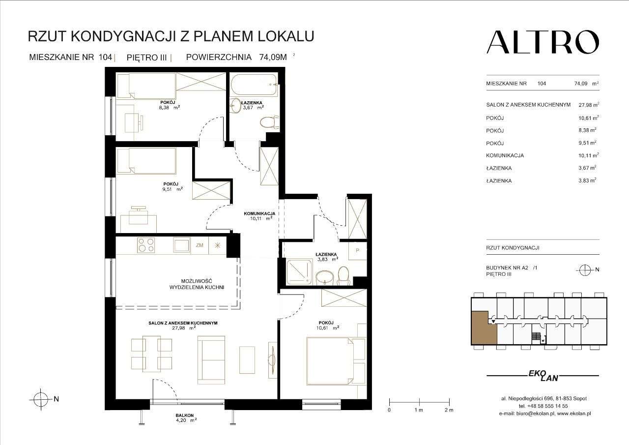 Altro | mieszkanie 4-pok. | A2.1/104 - Pełny obrazek: 2/7
