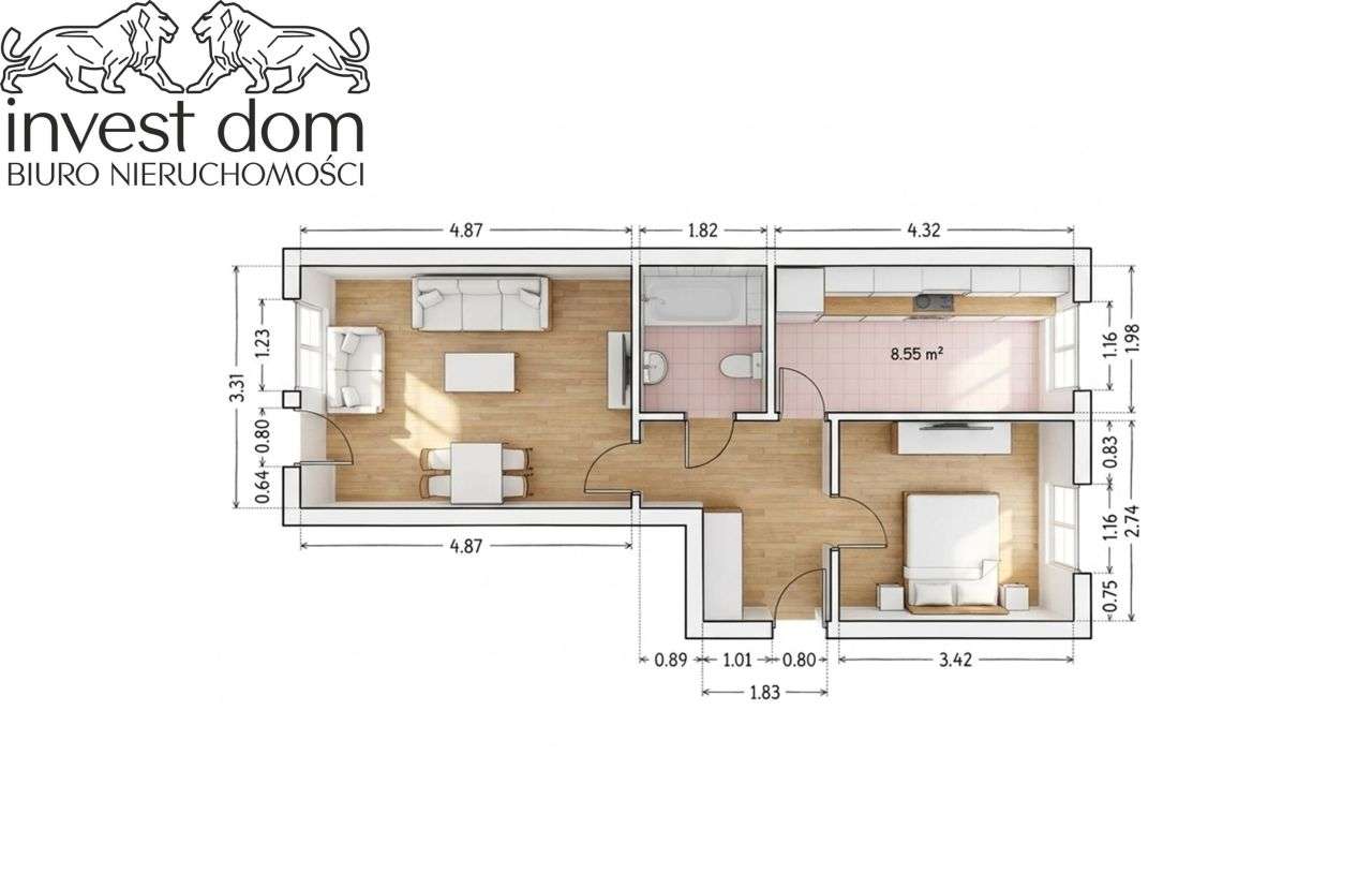 Mieszkanie 43 m² | Parter | Gorlice, 2 pokoje...-1