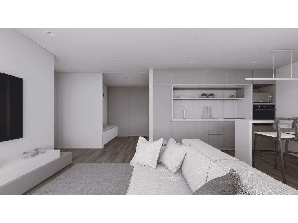 Apartamento T2 com Terraço A 400 Metros da Praia-6