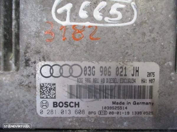 Centralina 0281013608  03G906021JH AUDI A3 8P SPORTBACK 2008 2.0TDI 140CV 5P CINZA BOSCH - 2