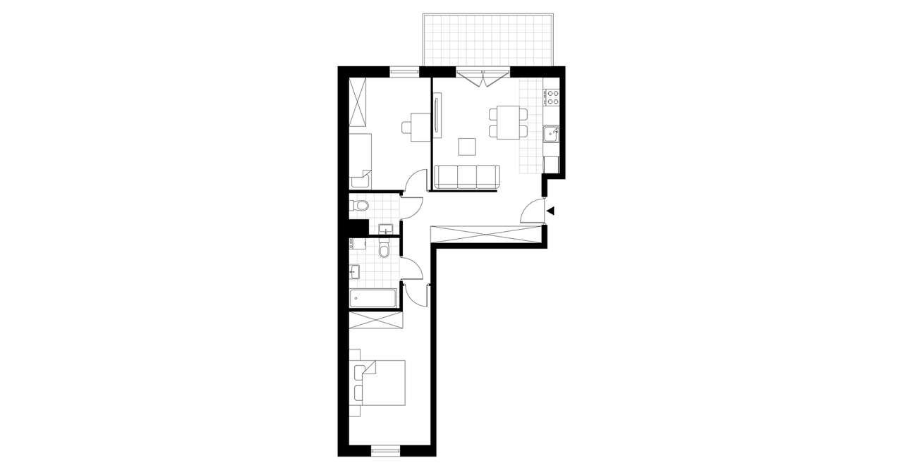 3-pokojowe mieszkanie 62m2 + balkon Bezpośrednio - Pełny obrazek: 3/8