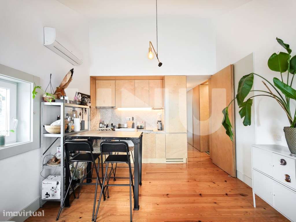 Apartamento T1 na Graça com 2 terraços-8