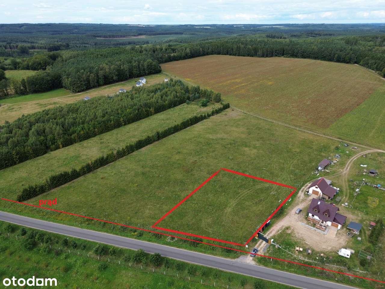 Blisko jeziora, droga asfaltowa, działka idealna pod dom - Pełny obrazek: 4/10