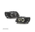 FARÓIS FRONTAIS ANGEL EYES PARA PEUGEOT 106 96++. FUNDO PRETO H7 - 5