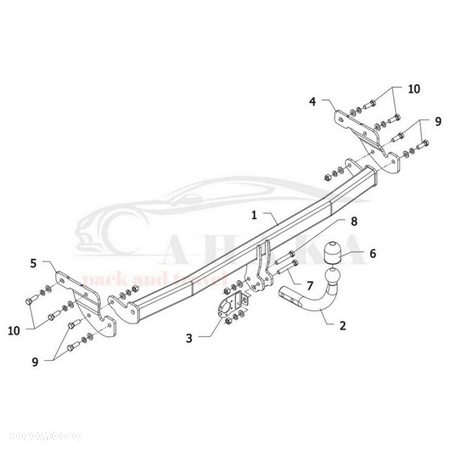 Hak Holowniczy Odkręcany Do Hyundai I10 2008-2011 - 4