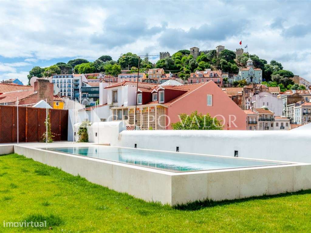 Apartamento T2 com jardim, piscina e garagem - Baixa de Lisboa/Mour...-1