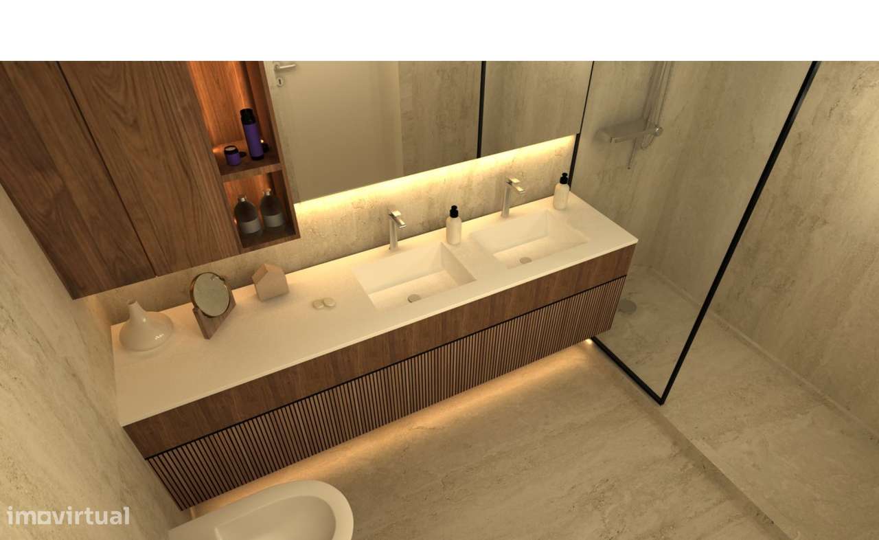 T1 novo de grandes dimensões e 17m2 de terraço-6