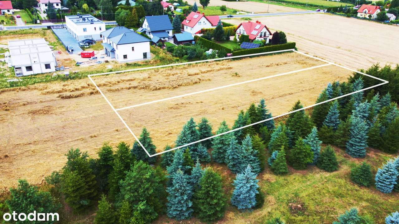 Działka budowlana MN, powierzchnia 1138m2 , Franciszków, gm. Mełgiew - Pełny obrazek: 4/6