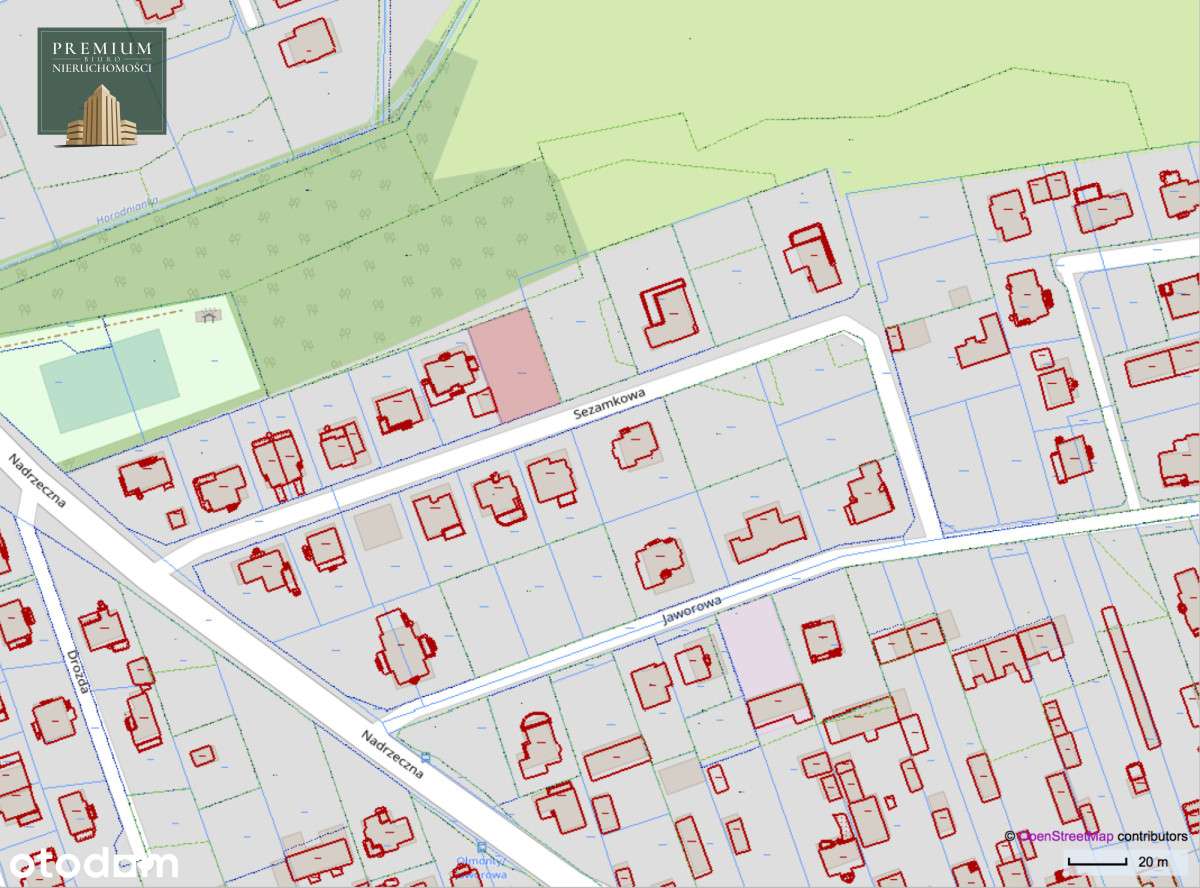 Olmonty działka budowlana 783m2 Mpzp-2