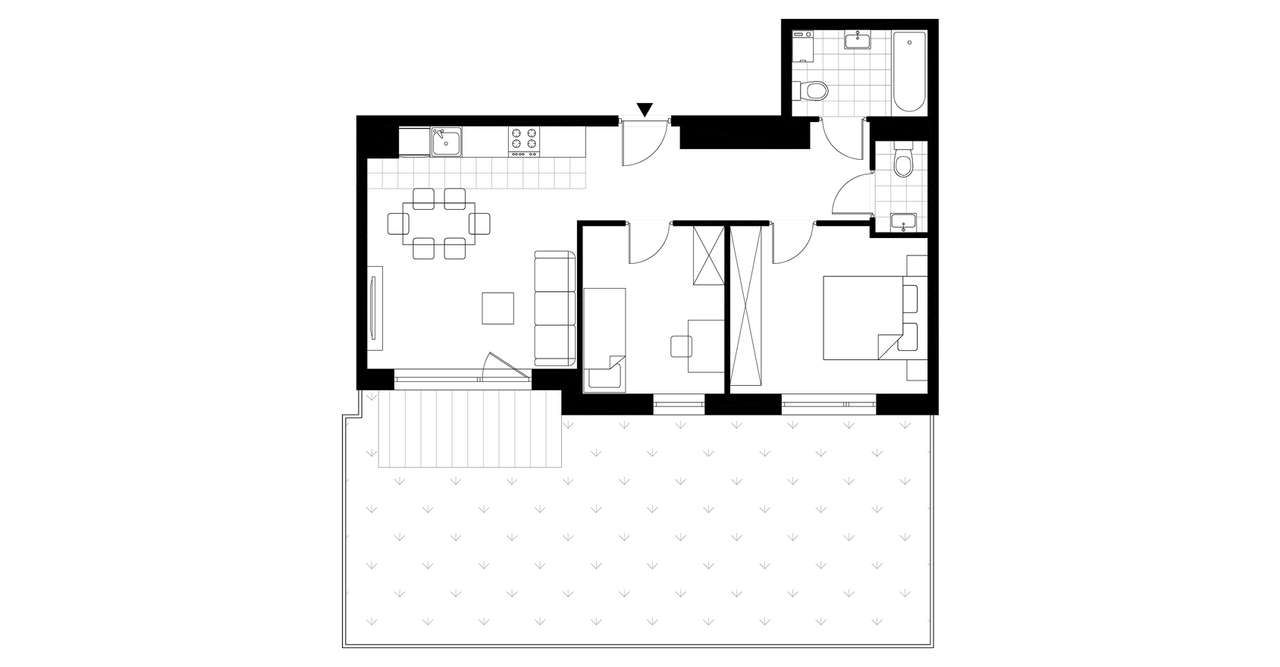 3-pokojowe mieszkanie 58m2 + ogródek Bez Prowizji - Pełny obrazek: 2/7