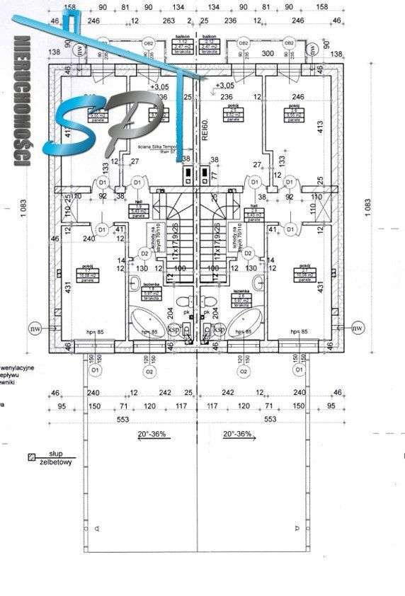 Bliźniak blisko Pkp , zielona okolica .-4