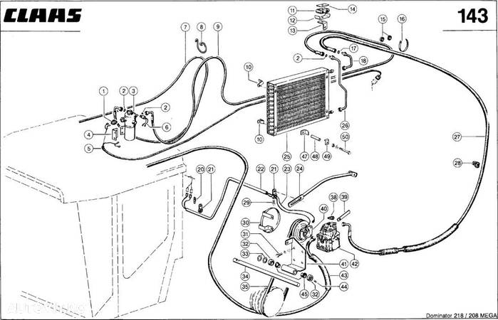 Claas sistem clima compresor/radiator MEGA/DOMINATOR - 1